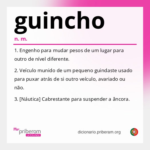 Significado de guincho