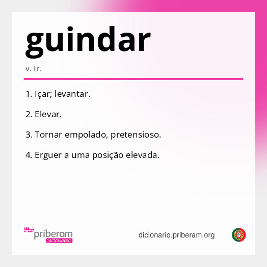 Significado de guindar
