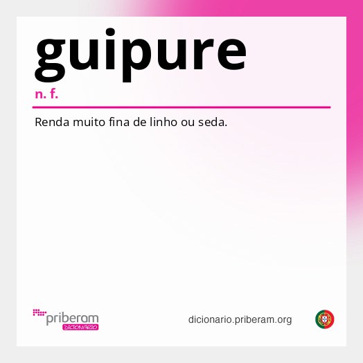 Significado de guipure