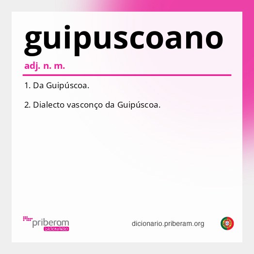 Significado de guipuscoano