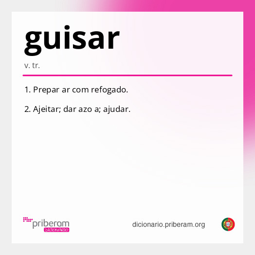 Significado de guisar