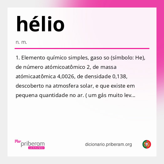 Significado de hélio