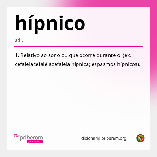 Significado de hípnico
