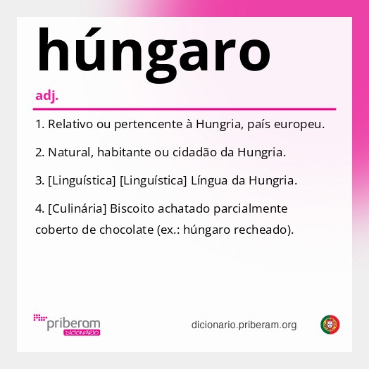 Significado de húngaro