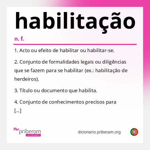 Significado de habilitação