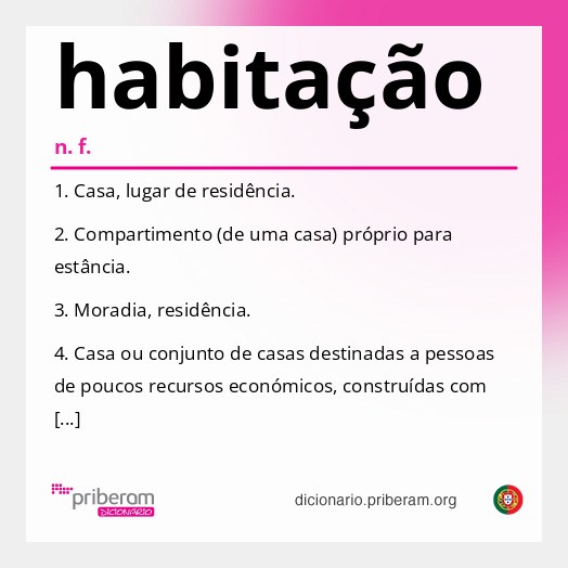 Significado de habitação