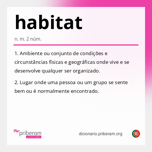 Significado de habitat
