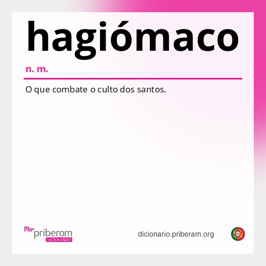 Significado de hagiómaco