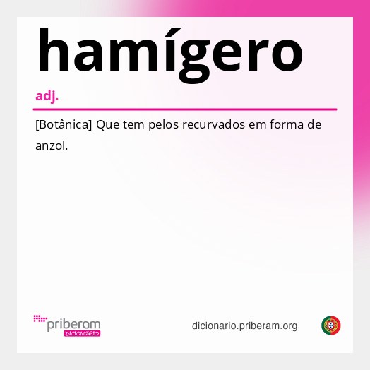 Significado de hamígero