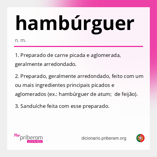 Significado de hambúrguer