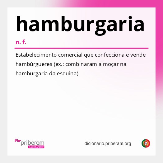 Significado de hamburgaria