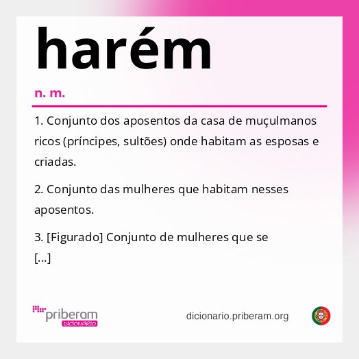 Significado de harém