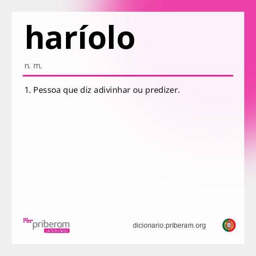 Significado de haríolo