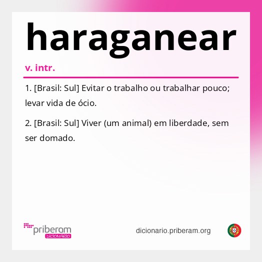 Significado de haraganear