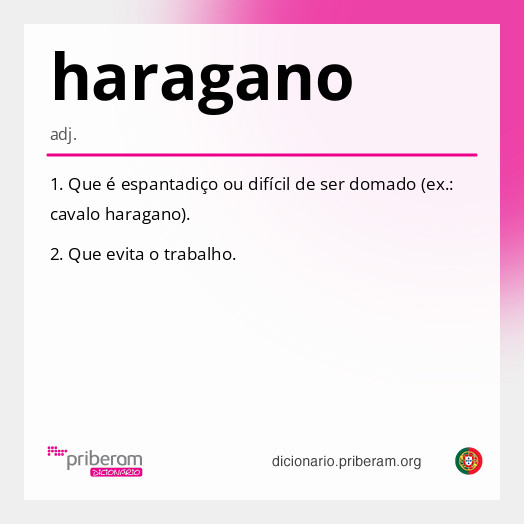 Significado de haragano