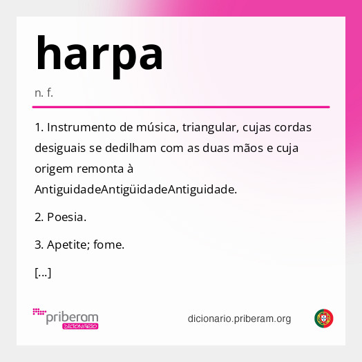Significado de harpa