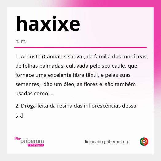 Significado de haxixe