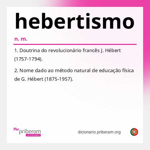 Significado de hebertismo