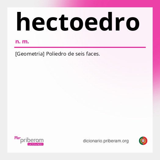 Significado de hectoedro