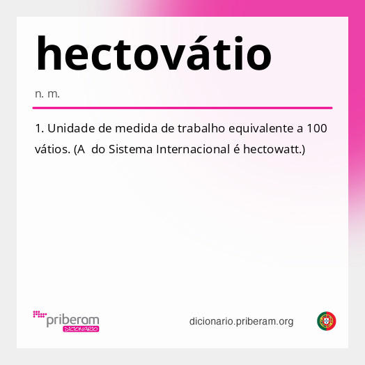 Significado de hectovátio