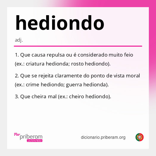 Significado de hediondo