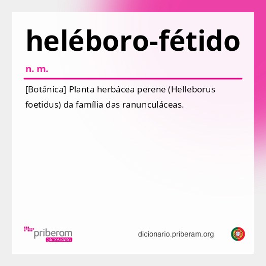 Significado de heléboro-fétido