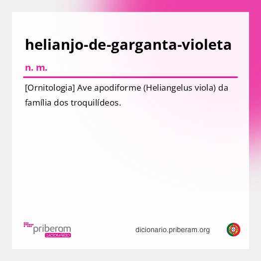 Significado de helianjo-de-garganta-violeta