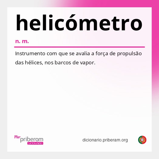 Significado de helicómetro