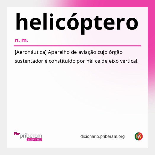 Significado de helicóptero