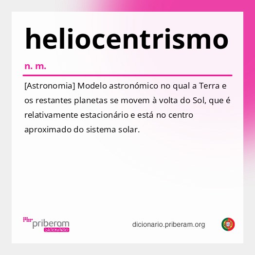 Significado de heliocentrismo