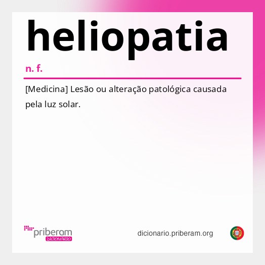 Significado de heliopatia