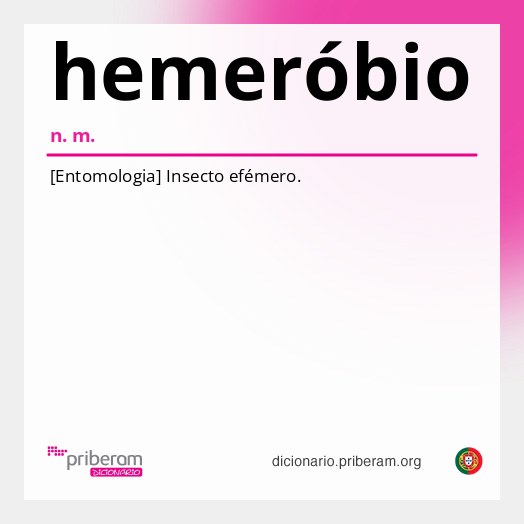 Significado de hemeróbio