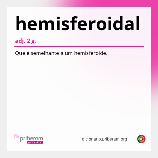 Significado de hemisferoidal