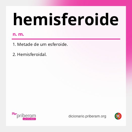 Significado de hemisferoide