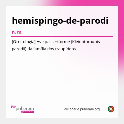 Significado de hemispingo-de-parodi