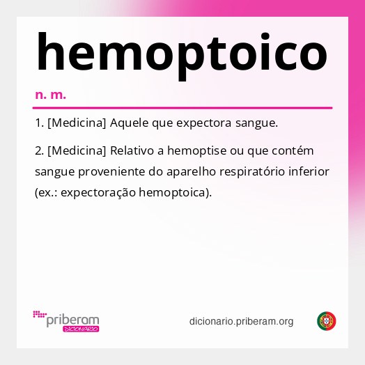 Significado de hemoptoico