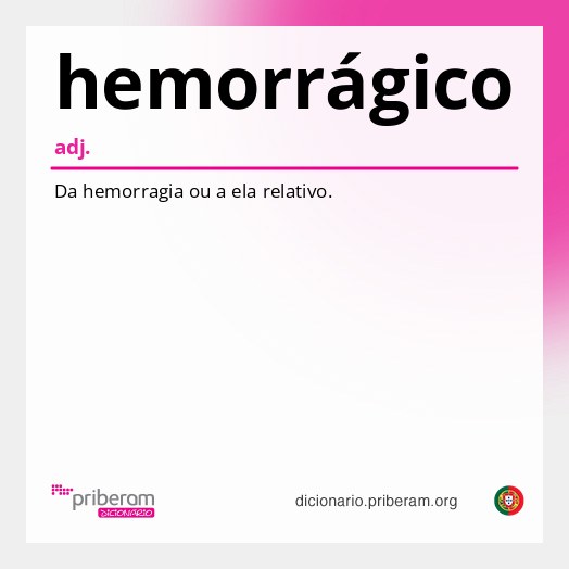 Significado de hemorrágico