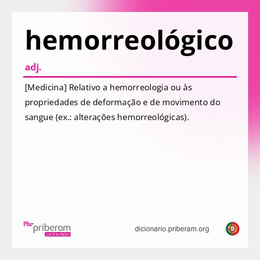 Significado de hemorreológico