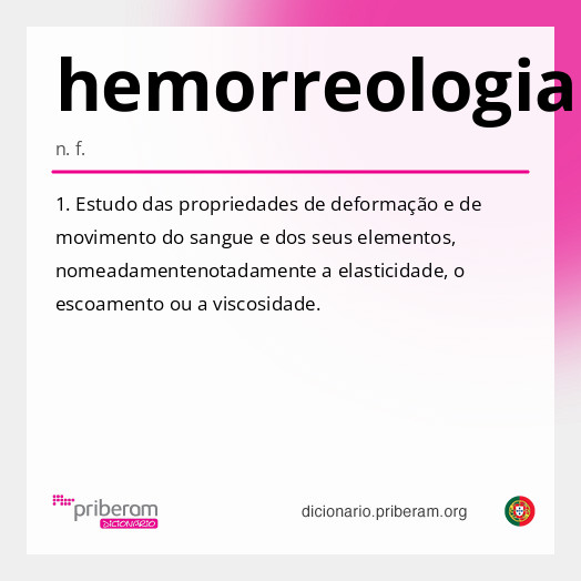 Significado de hemorreologia
