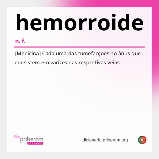 Significado de hemorroide