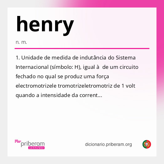 Significado de henry