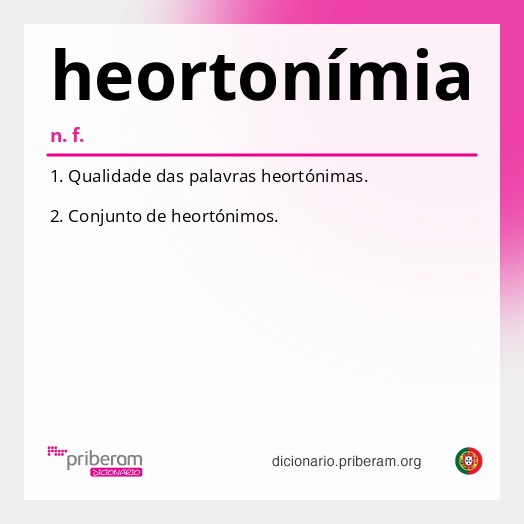 Significado de heortonímia