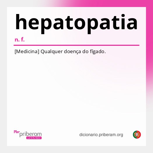 Significado de hepatopatia