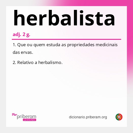 Significado de herbalista