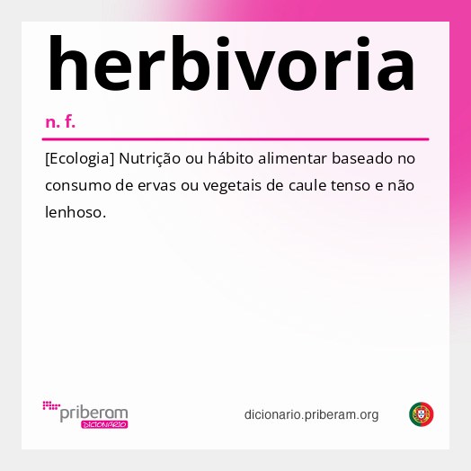 Significado de herbivoria