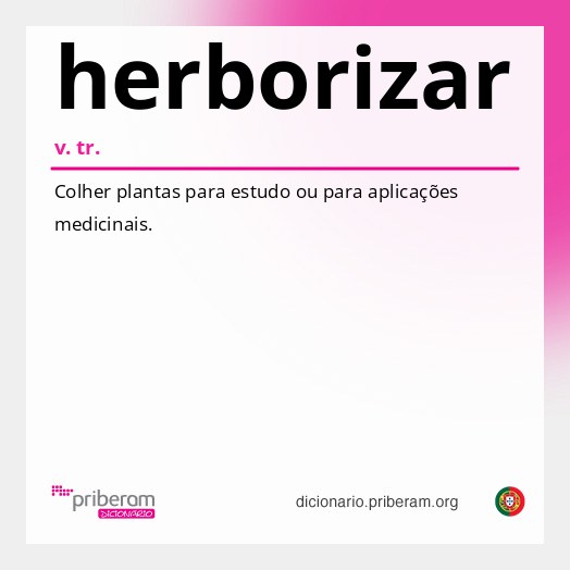 Significado de herborizar