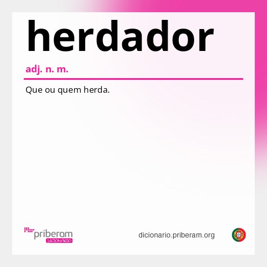 Significado de herdador
