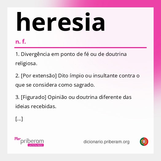 Significado de heresia