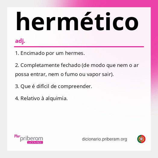 Significado de hermético