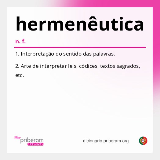 Significado de hermenêutica